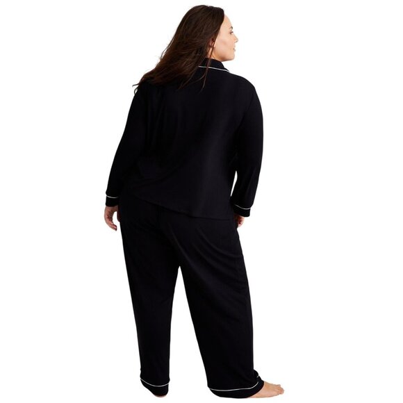 NEW State of Day Womens Ribbed Piper Pajama Pants Black 3X - Picture 7 of 7